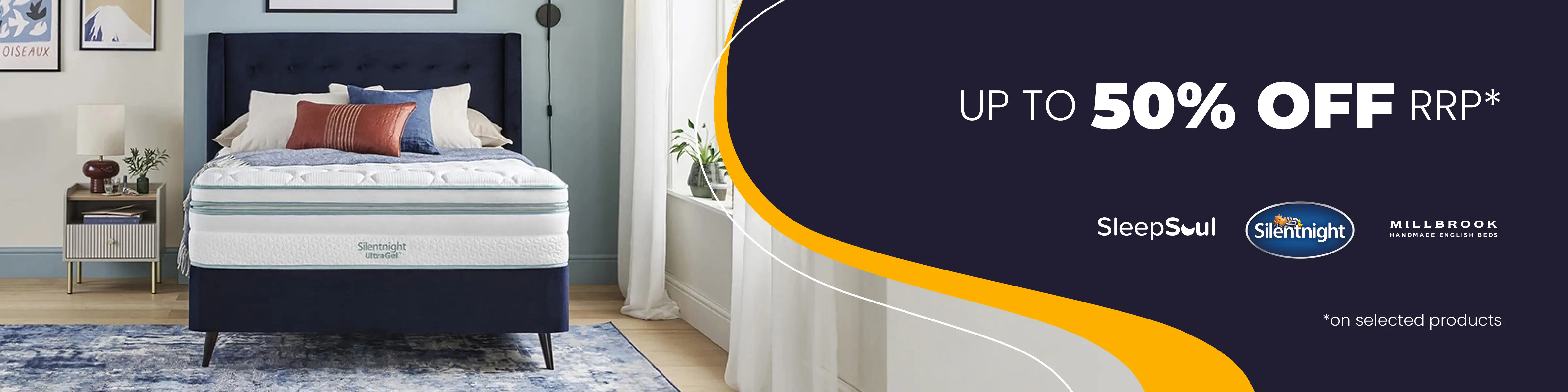 50% Off Sale - Save up to 50% off RRP on selected products all with Free Next Day Delivery options.