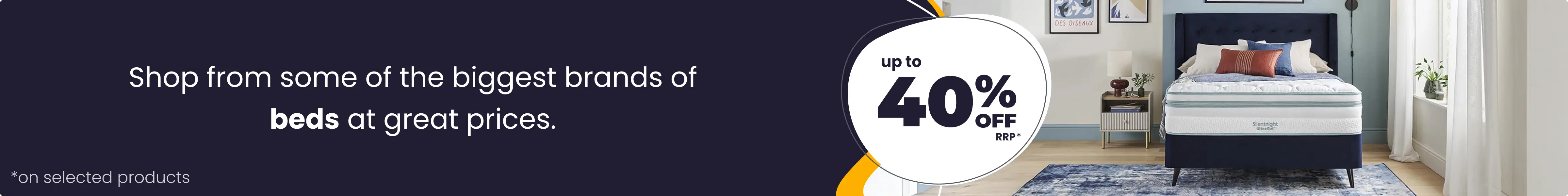 40% Off Sale - Save up to 40% off RRP on selected products all with Free Next Day Delivery options.