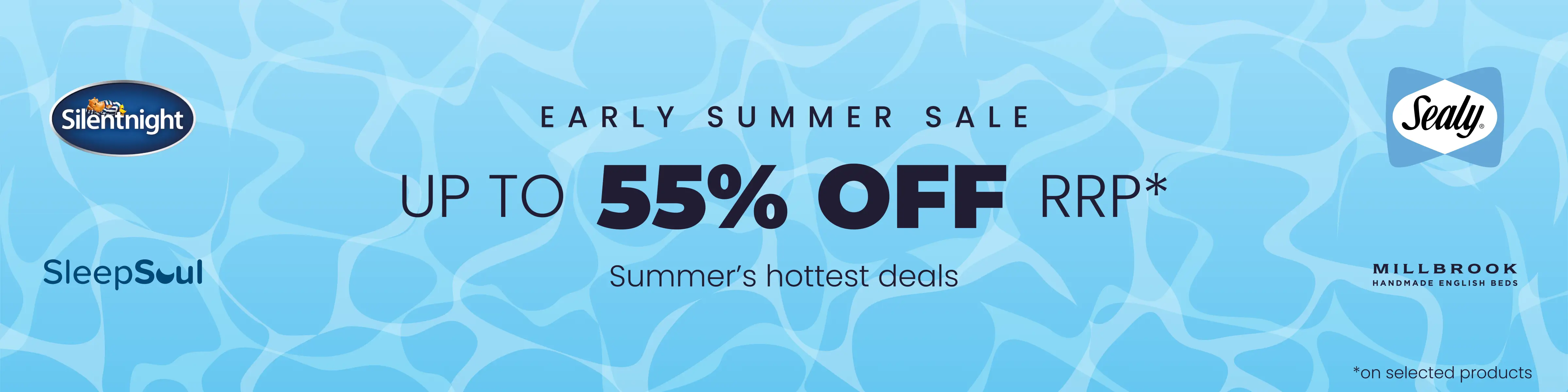 Early Summer Sale - Save up to 55% off RRP on selected products all with Free Next Day Delivery options.