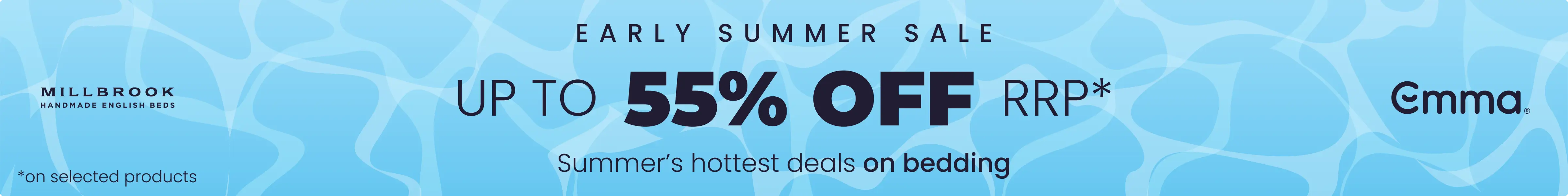 Early Summer Sale - Save up to 55% off RRP on selected products all with Free Next Day Delivery options.