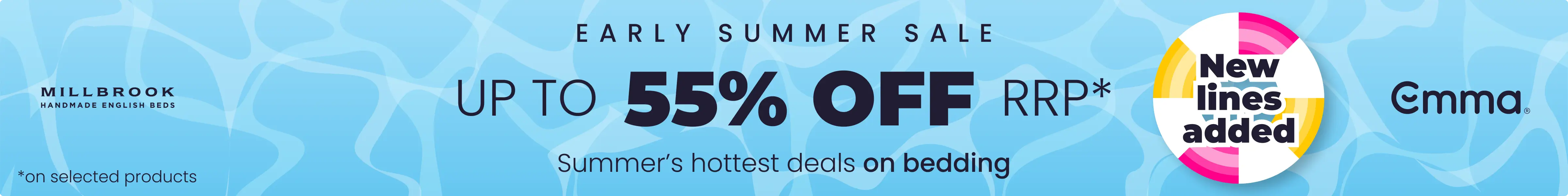 Early Summer Sale - Save up to 55% off RRP on selected products all with Free Next Day Delivery options.