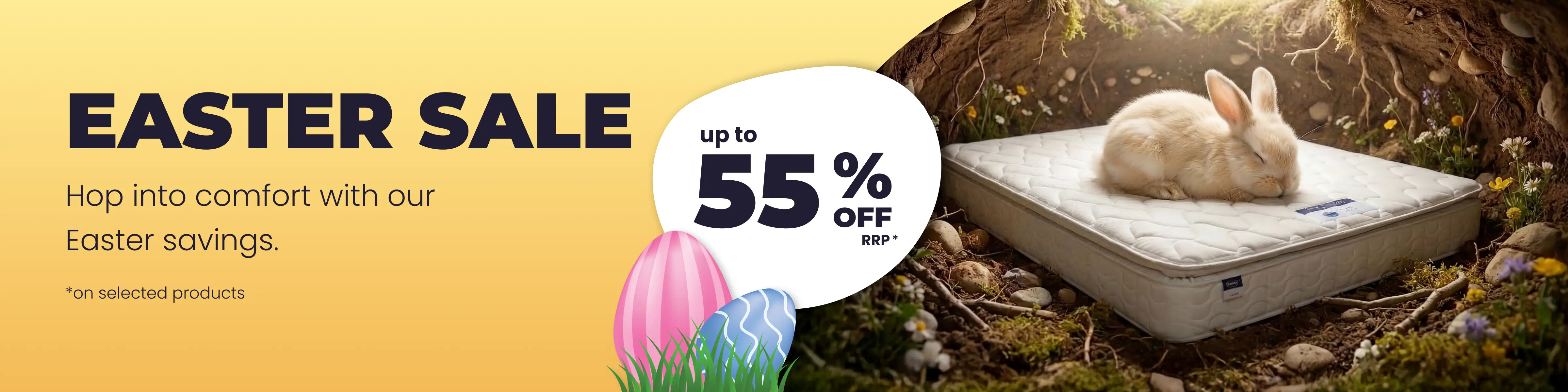 Easter Sale - Save up to 55% off RRP on selected products all with Free Next Day Delivery options.