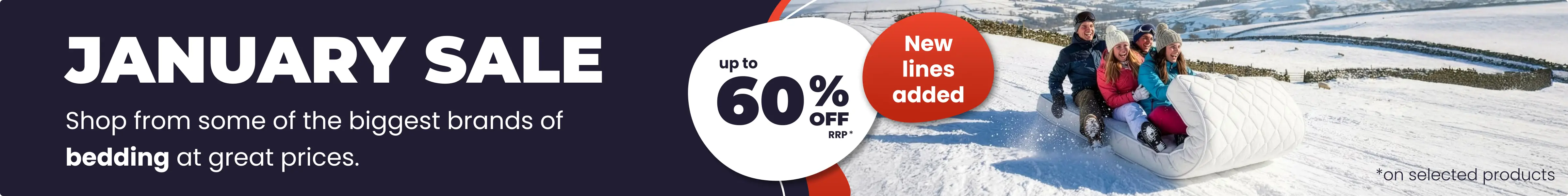 January Sale - Save up to 60% off RRP on selected products all with Free Next Day Delivery options.