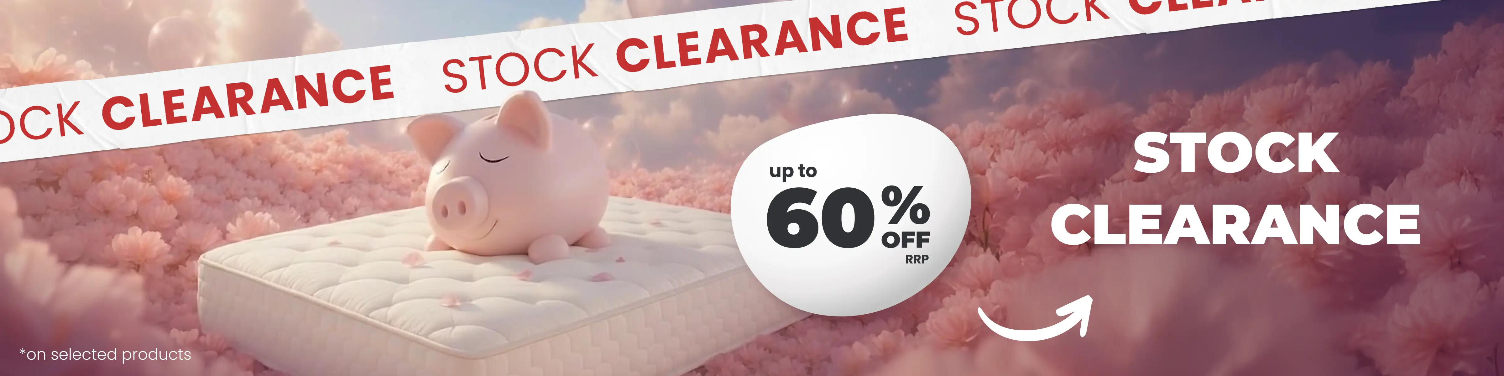 Stock Clearance - Save up to 60% off RRP on selected products all with Free Next Day Delivery options.