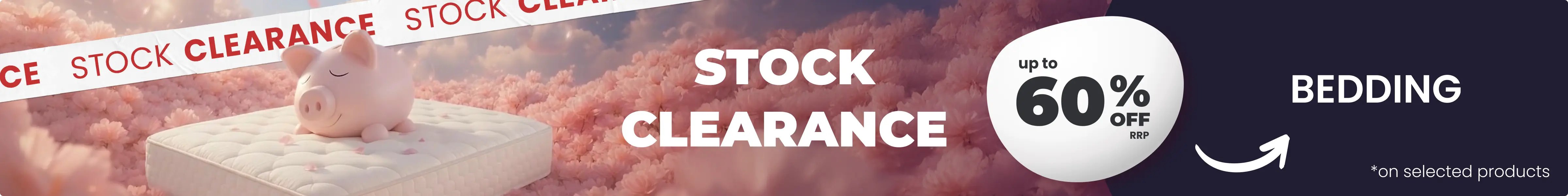 Stock Clearance - Save up to 60% off RRP on selected products all with Free Next Day Delivery options.