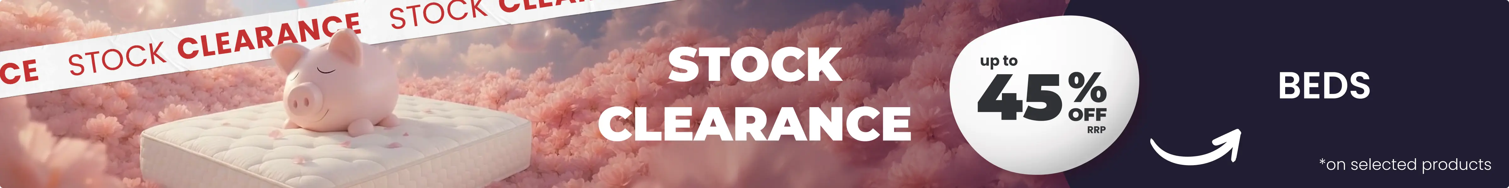 Stock Clearance - Save up to 45% off RRP on selected products all with Free Next Day Delivery options.