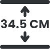 34.5cm deep