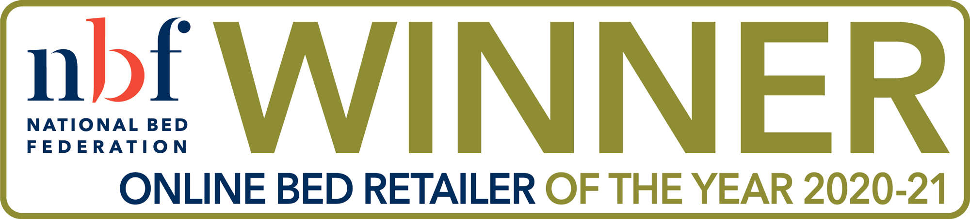 Mattress Online is the National Bed Federation's Online Bed Retailer of the Year for 2020-2021