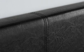 Birlea Berlin Black Bed Headboard Close Up