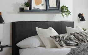 Birlea Berlin Black Bed Lifestyle Close Up