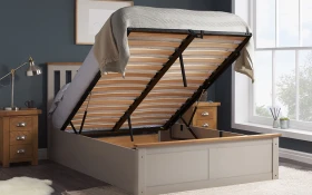 Birlea Phoenix Pearl Grey Ottoman Lifestyle Open New