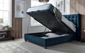 Kaydian Brunton Deep Ocean Blue Lifestyle Ottoman