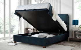 Kaydian Clifton Deep Ocean Blue Lifestyle Ottoman
