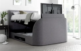 Kaydian Falstone Tv Bed Marbella Grey Lifestyle Tv Ottoman