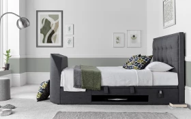 Kaydian Falstone Tv Bed Slate Lifestyle