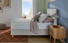 Silentnight Everyday Miracoil Memory Cushion Top Mattress Lifestyle Side View