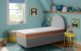 Silentnight Kids Air Plus Bonnell Quilted Mattress Lifestyle Side View