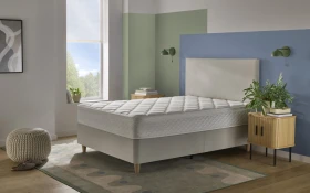 Silentnight Miracoil Cushiontop Mattress Lifestyle Roomset Angle