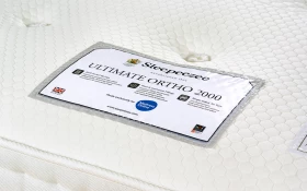 Sleepeezee Mo Ultimate Ortho 2000 Close Label