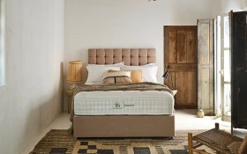 Sleepeezee Wool Luxe 2800 Lifestyle Front Semidressed New