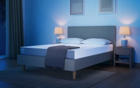 Tempur Ease 20 Mattress Lifestyle Blue Room