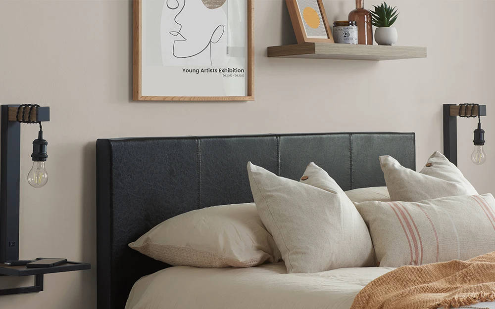 Birlea Berlin Bed Close Up Lifestyle