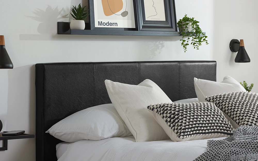 Birlea Berlin Black Bed Lifestyle Close Up