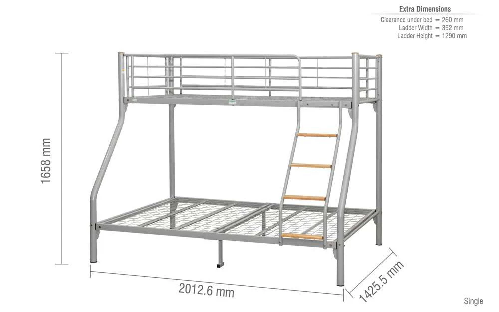 Birlea Nexus Bunk Diagram