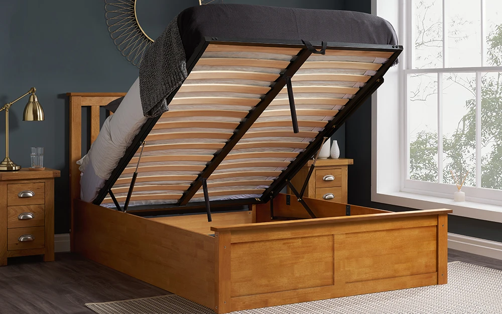 Birlea Phoenix Oak Ottoman Lifestyle Open New