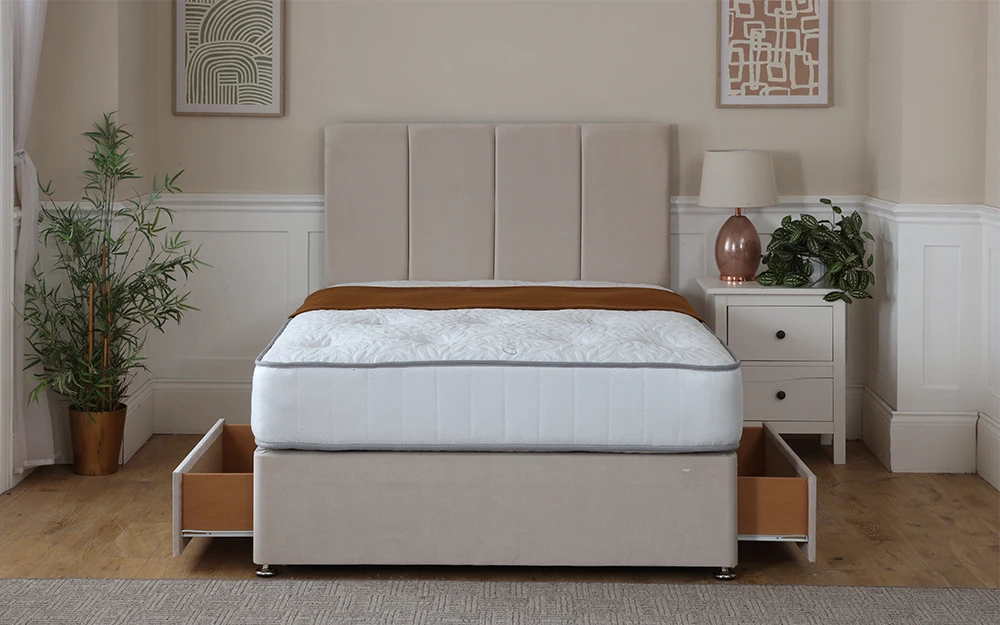 Bodyshape Ease Pocket Divan Set Drawers Open Bedding