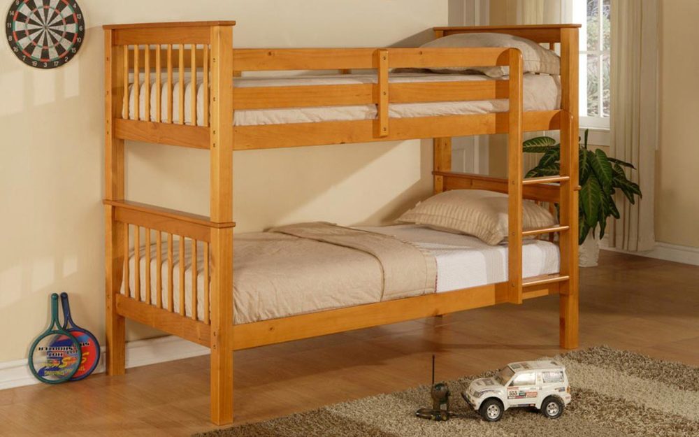 wooden bunk bed mattress