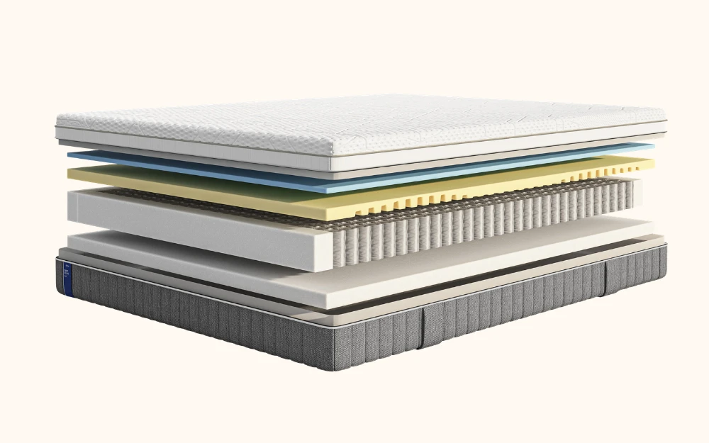 Emma Smart Hybrid Mattress Bisection Straight Layers