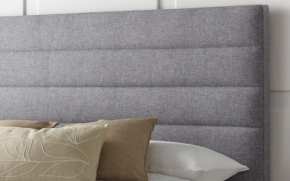 Kaydian Appleby Tv Bed Marbella Grey Lifestyle Close Headboard