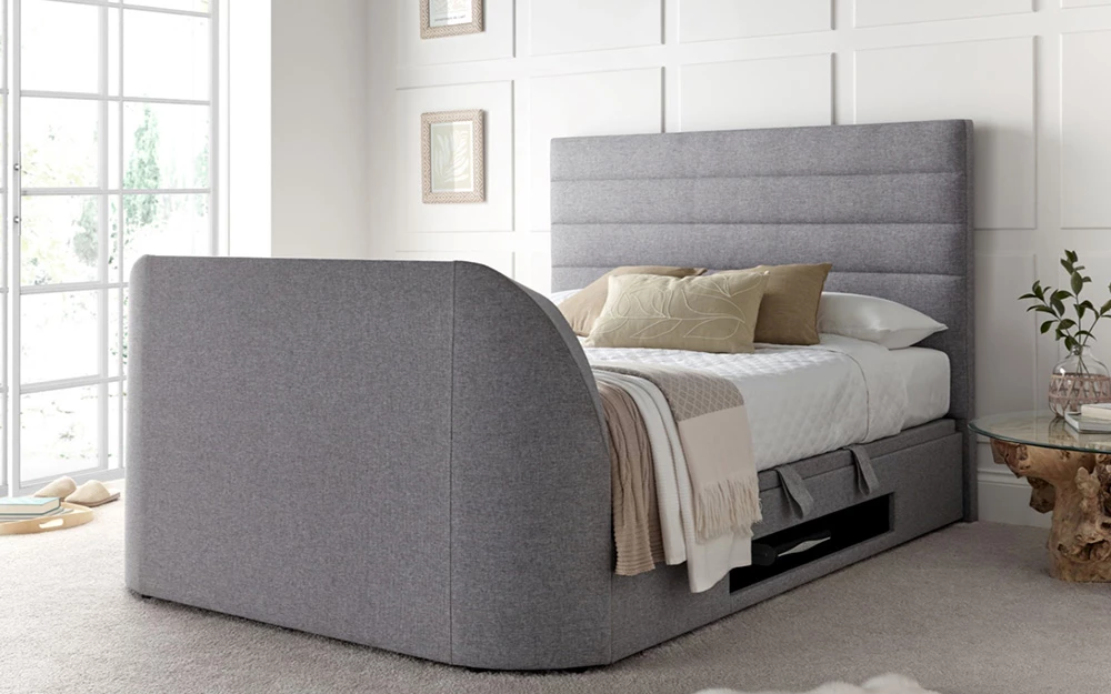 Kaydian Appleby Tv Bed Marbella Grey Lifestyle
