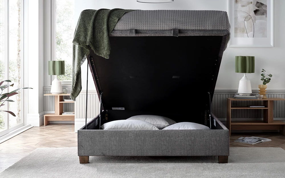 Kaydian Clifton Vogue Grey Lifestyle Front Ottoman