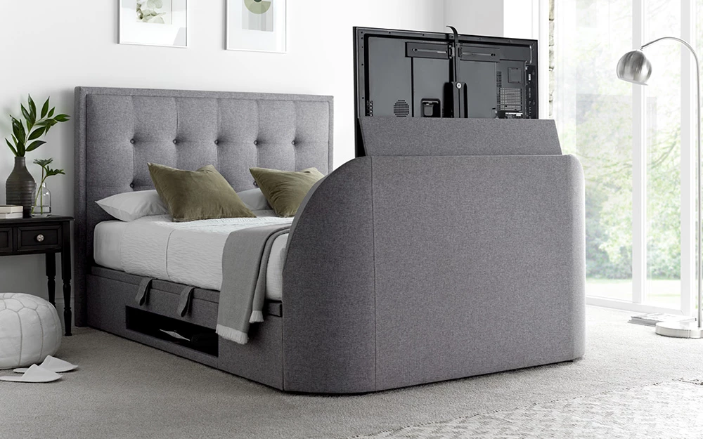Kaydian Falstone Tv Bed Marbella Grey Lifestyle Tv