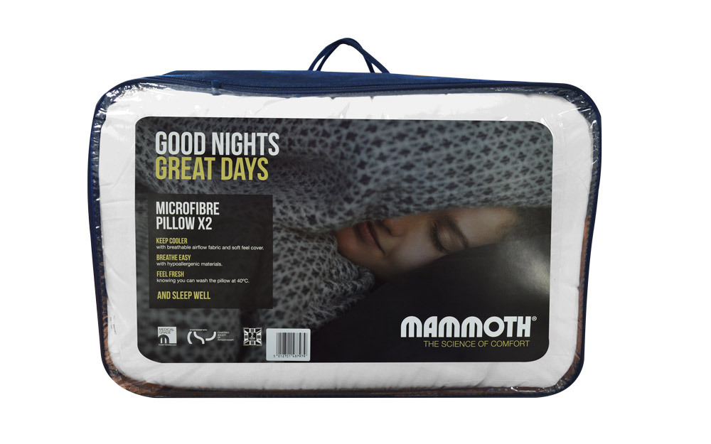 Mammoth Microfibre Pillow Pair Mattress Online