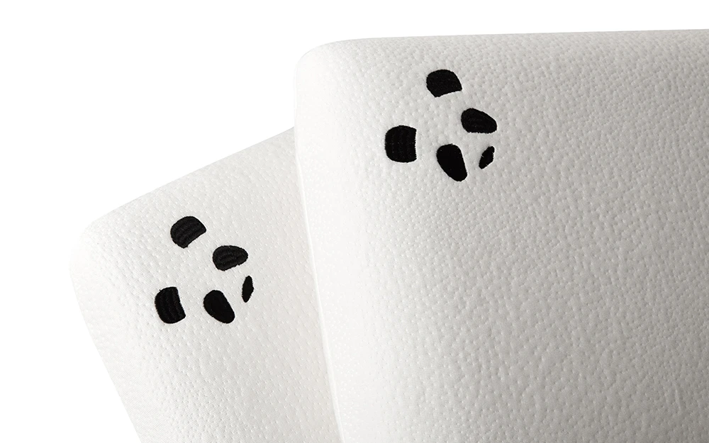 Panda Memory Foam Pillow Close Panda Logo