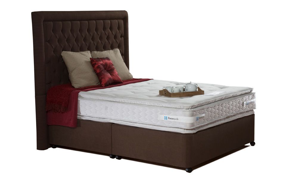The Sealy Coniston Contract Pillow Top Divan Bed with matching mattress