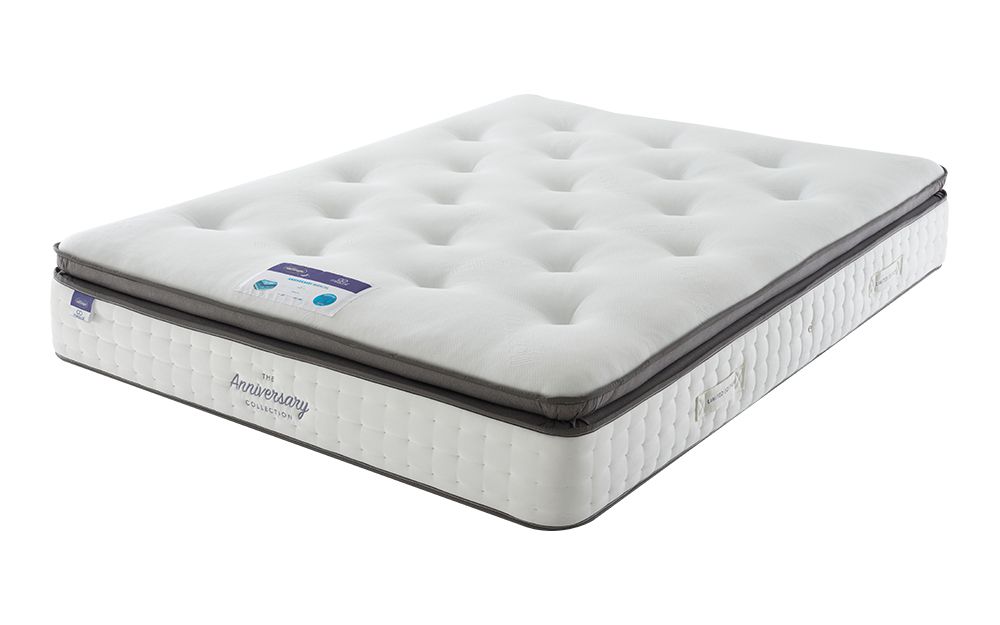 silentnight 70th anniversary miracoil geltex pillow top mattress