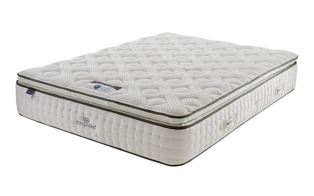 Product photograph of Silentnight Mirapocket 1000 Geltex Pillow Top Limited Edition Mattress Double from Mattress Online