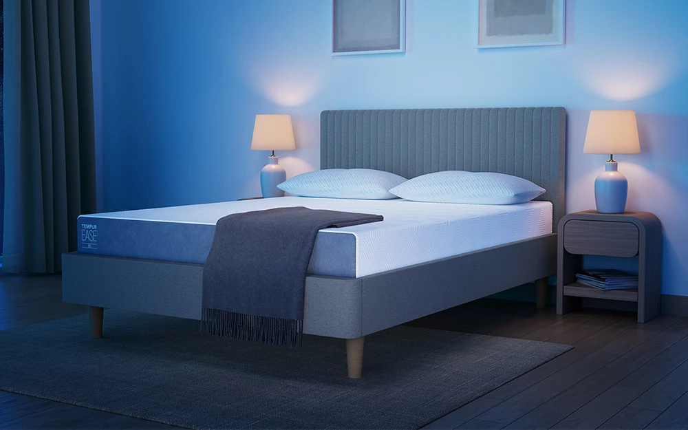 Tempur Ease 22 Mattress Lifestyle Blue Room