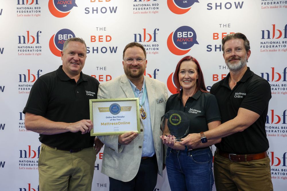 MattressOnline named Online Bed Retailer of the Year at the 2026 National Bed Federation (NBF) Industry Awards. 