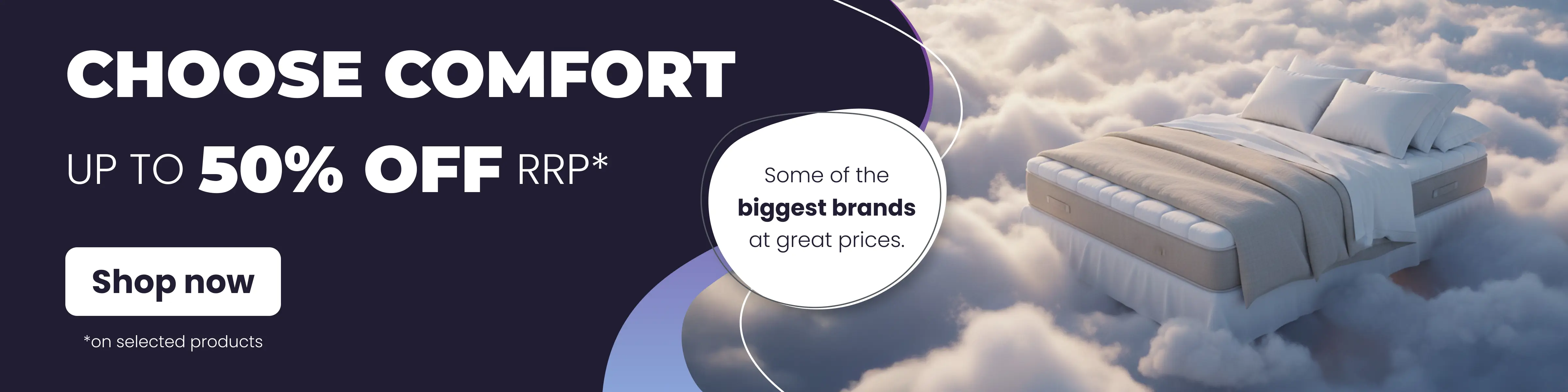 Save up to 50% off RRP on some of the biggest brands.