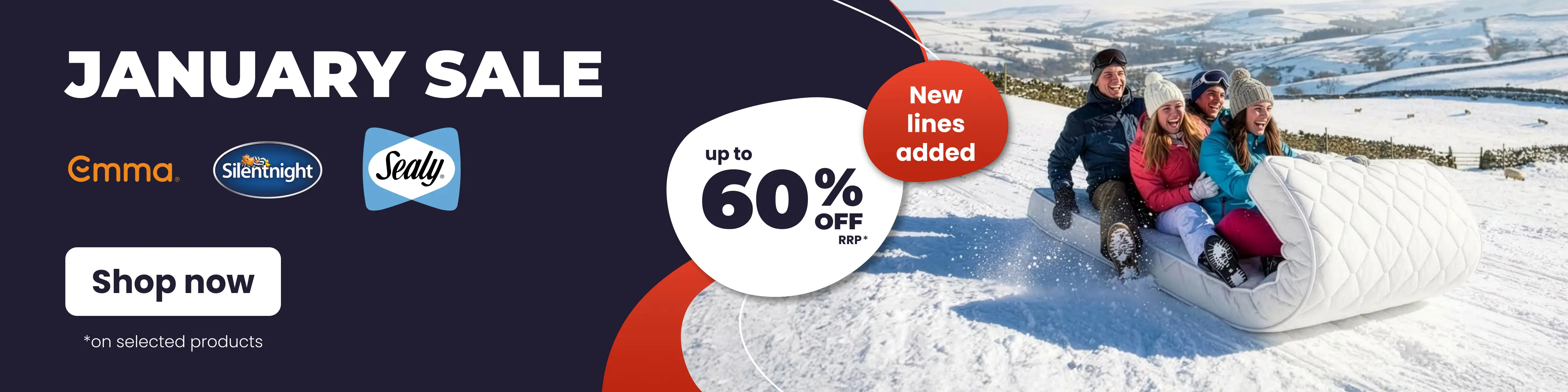 January Sale - Save up to 60% off RRP* with new lines added!