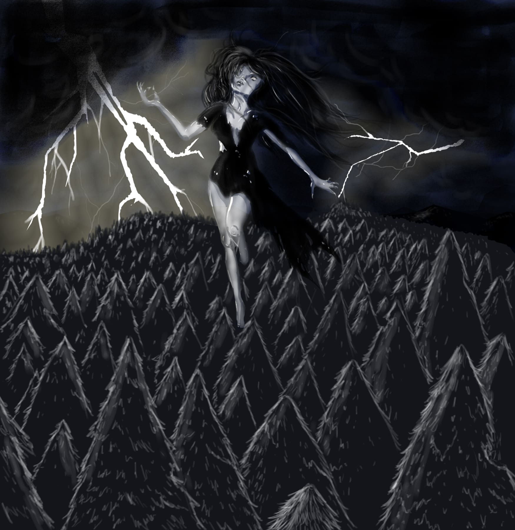 Que Llueva, Que Llueva lullaby illustration from Argentina.