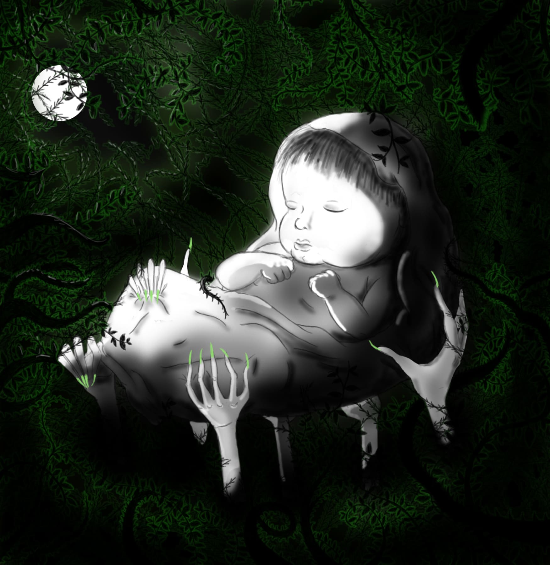 Illustration of The Highland Fairy lullaby