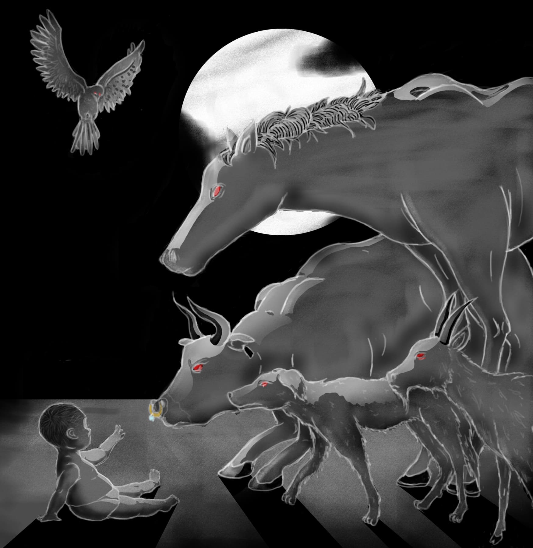 Illustration of Hush Little Baby