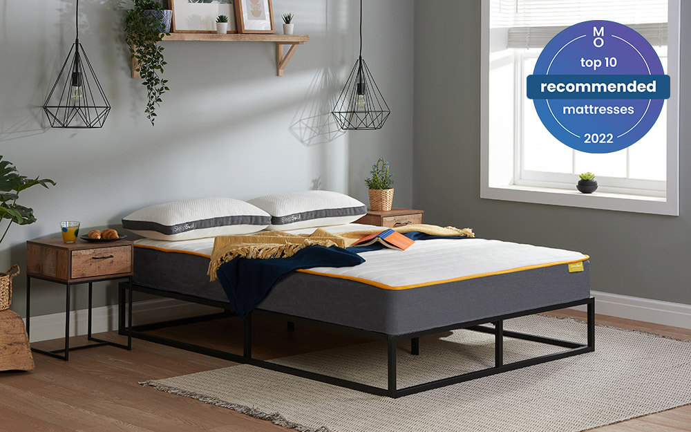SleepSoul Comfort 800 Pocket Mattress on a bed